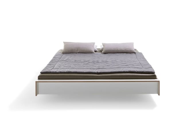 Müller Möbelwerkstätten - Flai Bed - 140 x 200 cm - CPL wit met berk