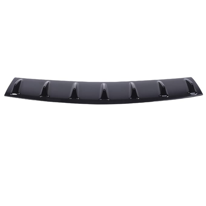 Achterbumperlip Universeel Glanzend Zwart ABS Achterste Lagere Bumper Vinnen Spoilerlip Diffuser black