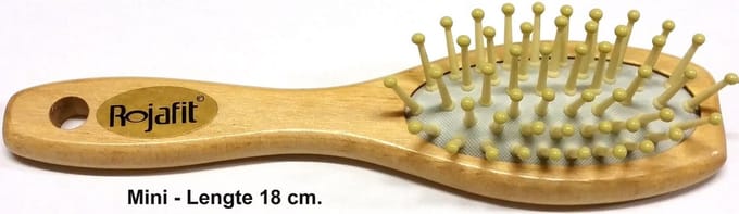 Rojafit Pneumatische Haarborstel  – Echt hout – 18 cm.
