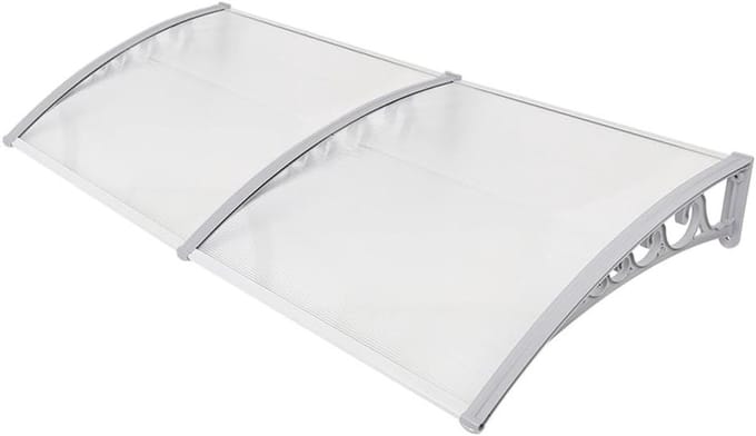 Deurluifel - Regenbescherming - Buiten beschermen - Modern design - 100x200cm - Wit