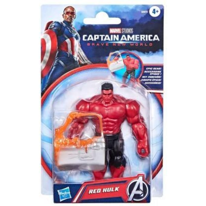 Hasbro Captain America Brave New World Rode Hulk Actiefiguren en superhelden