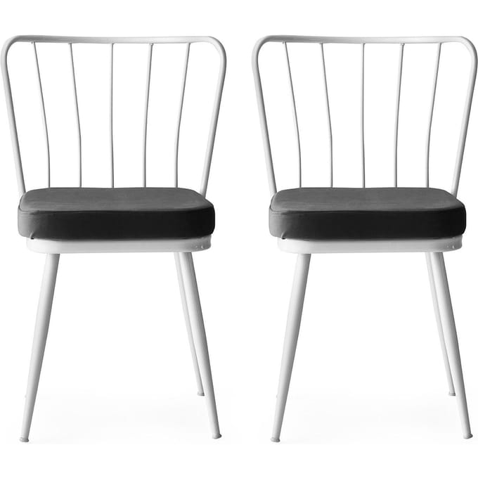 Set van 2 eetkamerstoelen Darnell velvet | Atelier Del Sofa