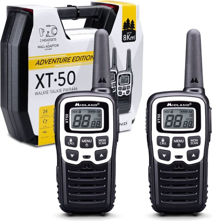 Midland XT50 Walkie Talkie Adventure Set - Maat -