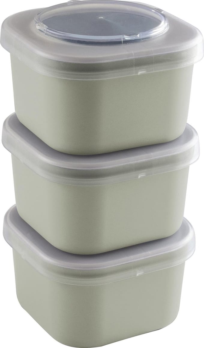 Sunware Sigma home Food to go - Lunchbakjes - set van 3 - Groen - 0,75