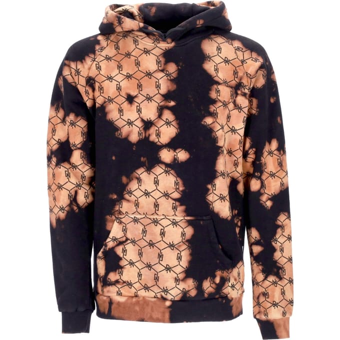 Herenhoodie Tye Dye Monogram Hoodie Zwart