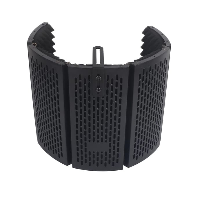 Bouclier d'isolation de microphone pliable en mousse absorbant le son pour studio