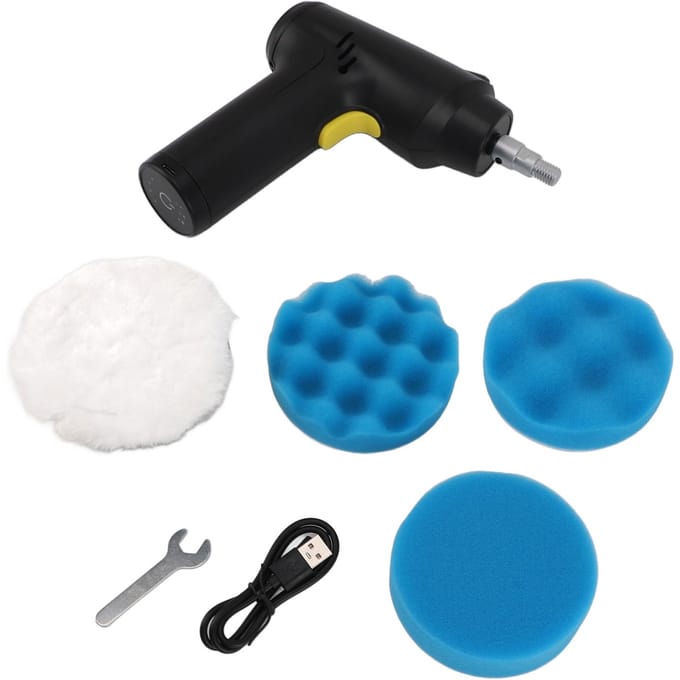 Draadloze Buffer Polijstmachine USB Oplaadbaar 3 Snelheden Instelbaar Draagbare Elektrische Polijstmachine black