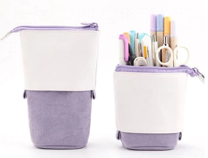 Pop-Up Etui - uitschuifbare etui - Paars