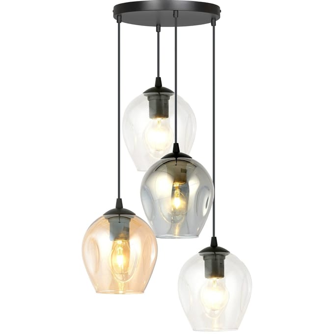 4-lichts hanglamp Noah rond | Loft46