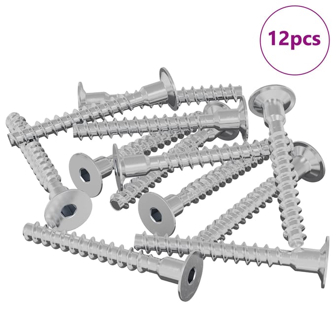 vidaXL - Schroef - 12 - st - Verzinkt - 5 - x - 40 - mm - IJzer