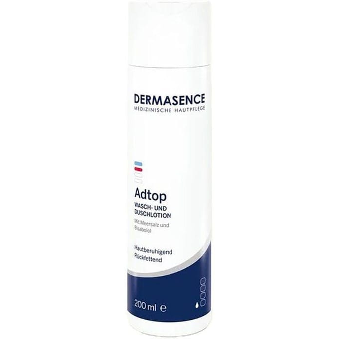 DERMASENCE Adtop Wasch- und Duschlotion hautberuhigend und rückfettend, 200 ml Lotion