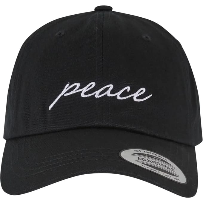 Mister Tee - Peace Dad Cap Pet - Zwart