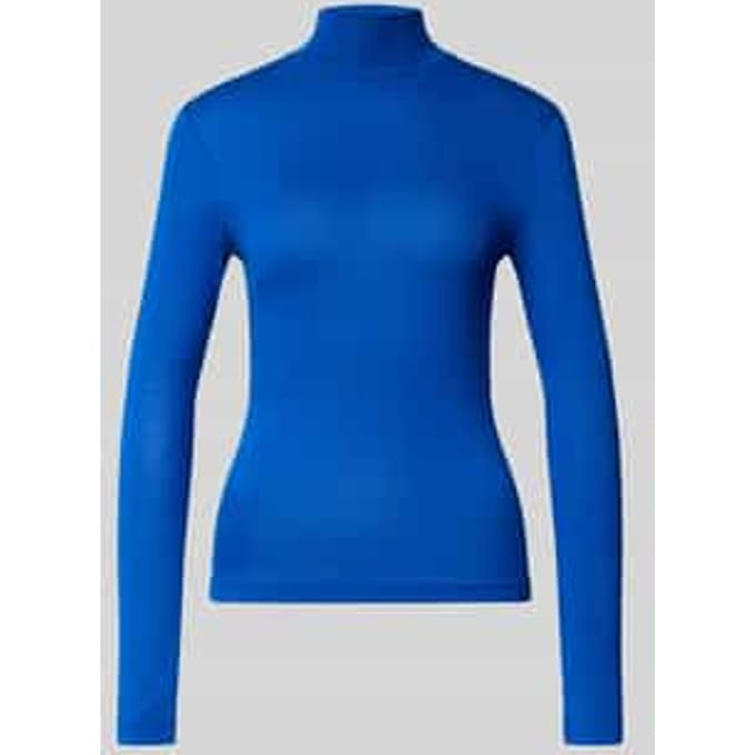 Slim fit shirt met lange mouwen van viscosemix