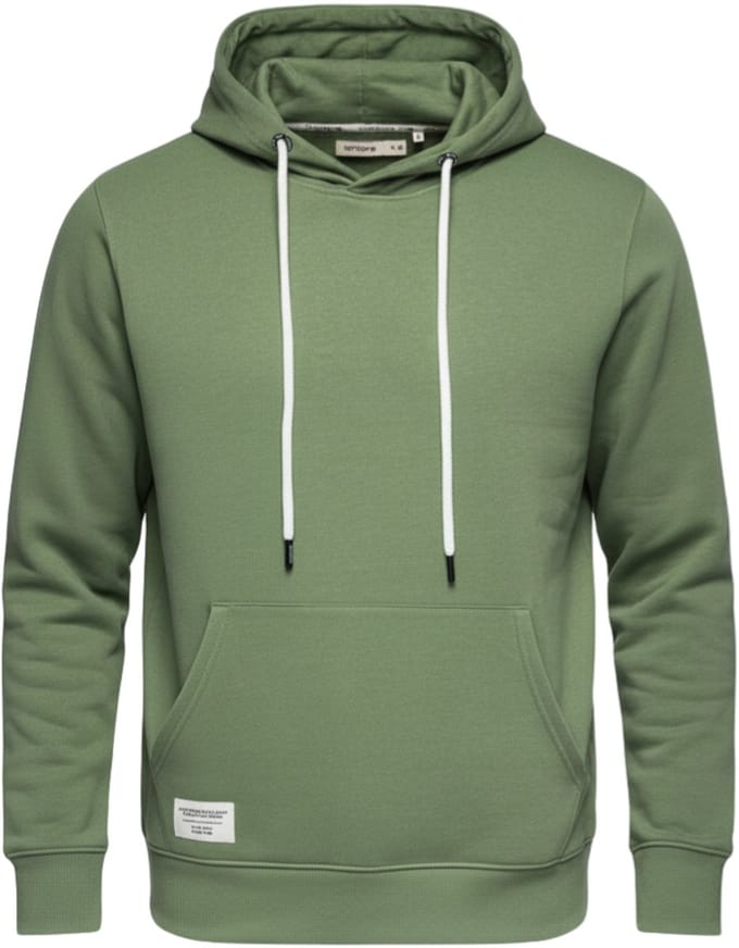 OMBRE Sweater - Regular Fit - Katoen - Lange Mouw Groen S