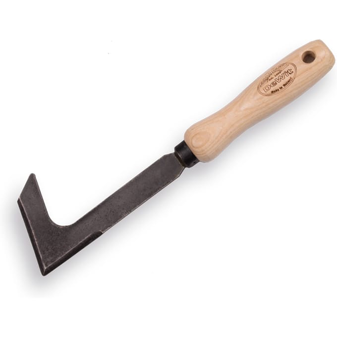 De Wit Onkruidmes met essen handvat 14 cm voor voegen en bestrating