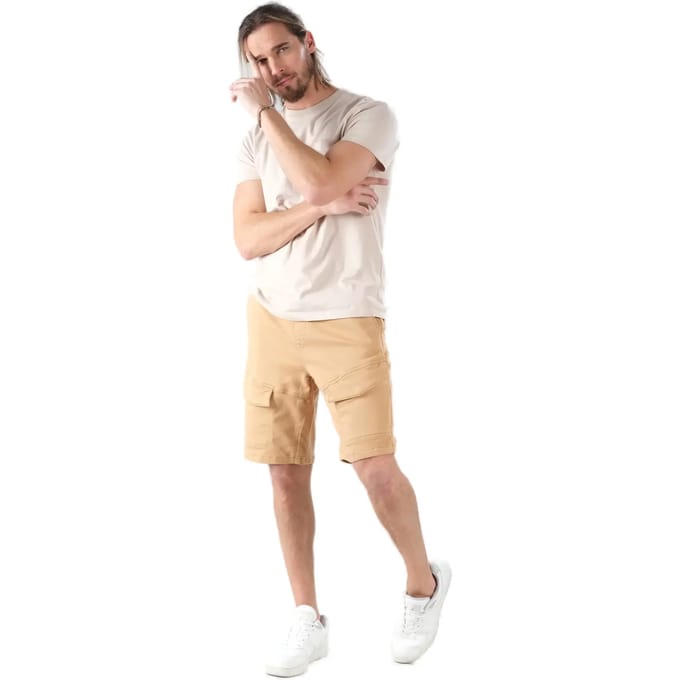 DEELUXE Camel losse cargo shortKEITH Camel