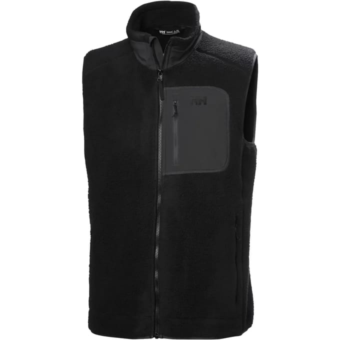 Helly Hansen Panorama Pile Block, fleecevest, heren, zwart