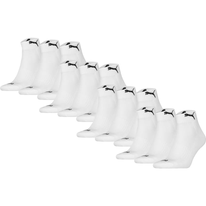 Puma Sokken Cushioned Quarter 12P Verpakking van 12