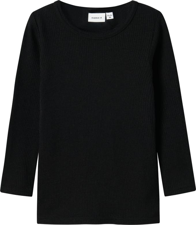 NAME IT - NMNWAX WOOL RIB LS TOP NOOS - Unisex - Lange mouwen shirts
