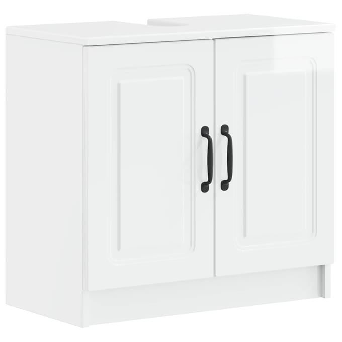 vidaXL - Wastafel - kabinet - voor - de - badkamer - UTRECHT - Hoogglans - Wit