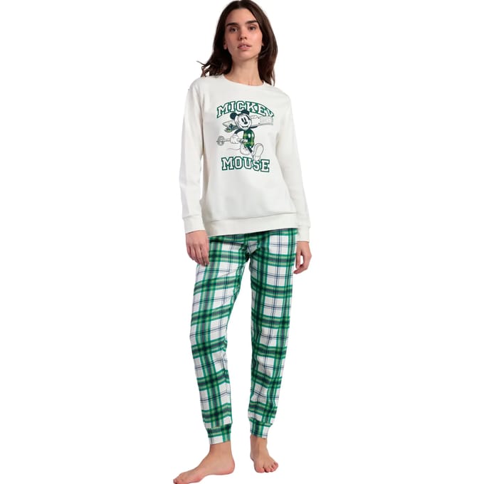 Setjes Admas Pyjama broek top lange mouwen Ski Mouse Disney