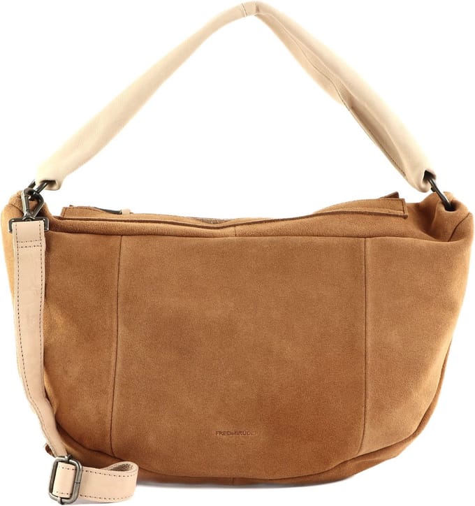 FREDsBRUDER Leren Schoudertas Sohandi Shoulderbag Caramel Lichtbruin
