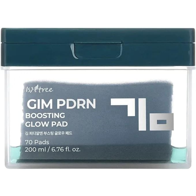 ISNTREE GIM PDRN Boosting Glow Pad Set (70 Tampons + 30 Tampons) black