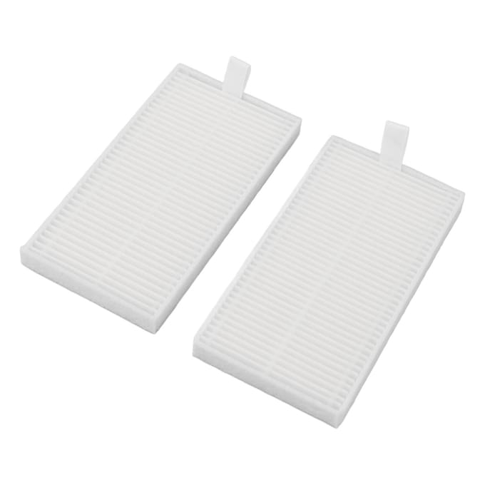 6 stuks Robotstofzuiger ABS Filters voor Midea V10 V12 W11 Perfecte Pasvorm Robotstofzuiger white