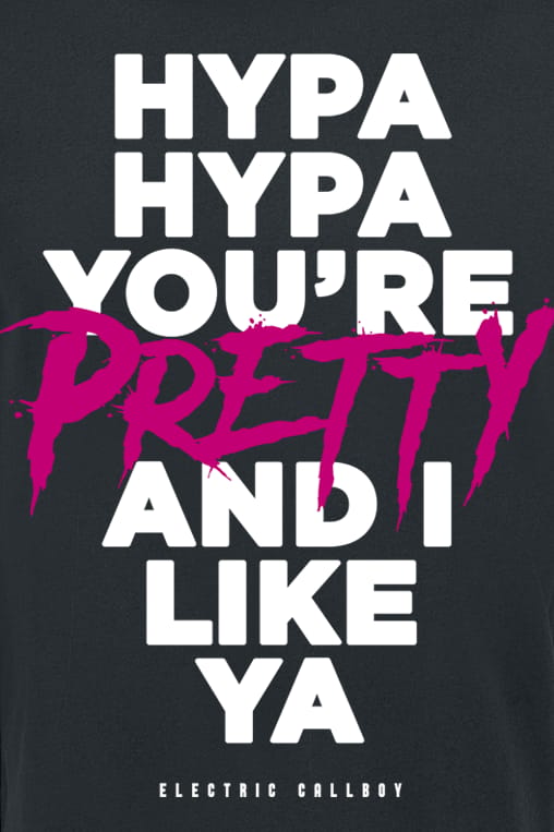 Electric Callboy T-shirt - Hypa Hypa Lyrics - M - voor Mannen - zwart