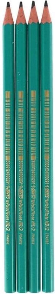 Potlood Bic Evolution ecolutions original zeshoekig HB 4 stuks