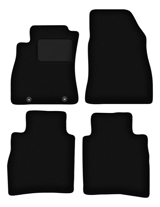 Zwarte veloursmatten voor: Nissan Pulsar C13 hatchback (2014-)