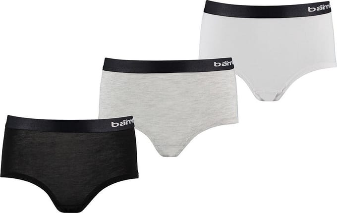 Apollo meisjes hipsters bamboo - maat 122/128 - 3-pack - multi black
