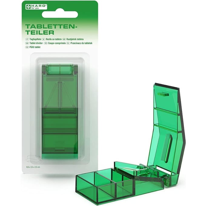 Haro Tablettensnijder met opbergvak 1 Tablettendispenser