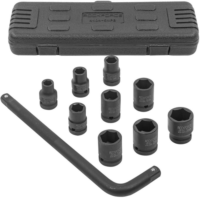 Rockforce - Udar Nasadek Set - 10-24 mm - 1/2 inch