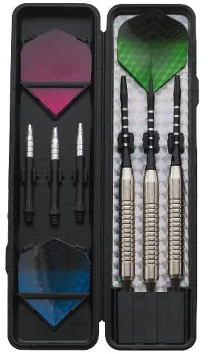 Crivit Stalen Dartpijlen set Basic - 3-delig - 22 gram - 16.4 cm
