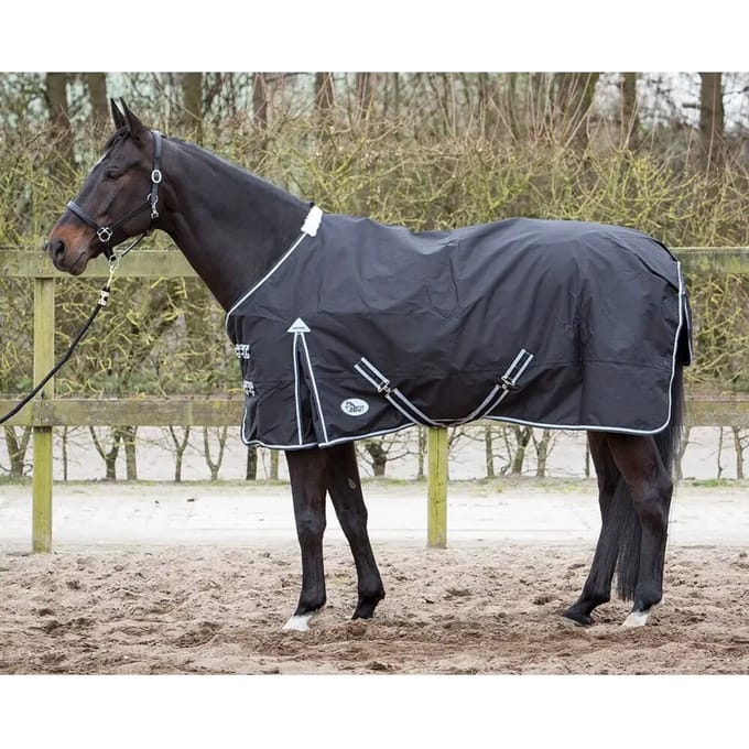 Harrys Horse Thor 0 Gram Fleece - Zwart/turquoise - 175 cm
