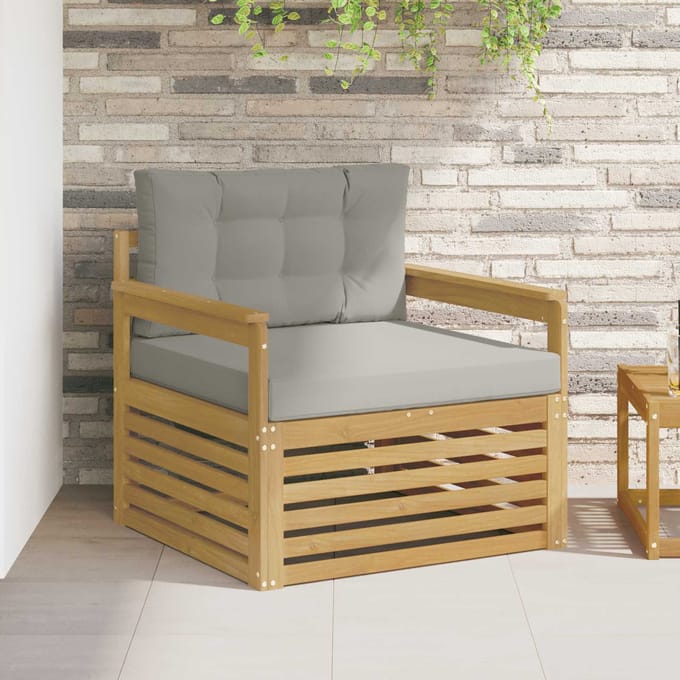 vidaXL - Buitensofa - Polyester - Wit