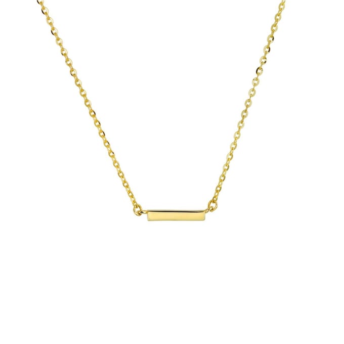 14K geelgoud collier balkje 41 + 4 cm 4017938