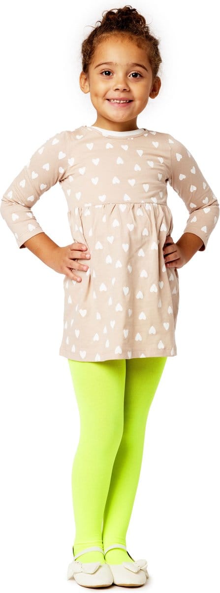 Merry Style WL-010 Kinderen Panty - 60 DEN -Microvezel - Meisjes - Polyamide - Neongeel - 92-98