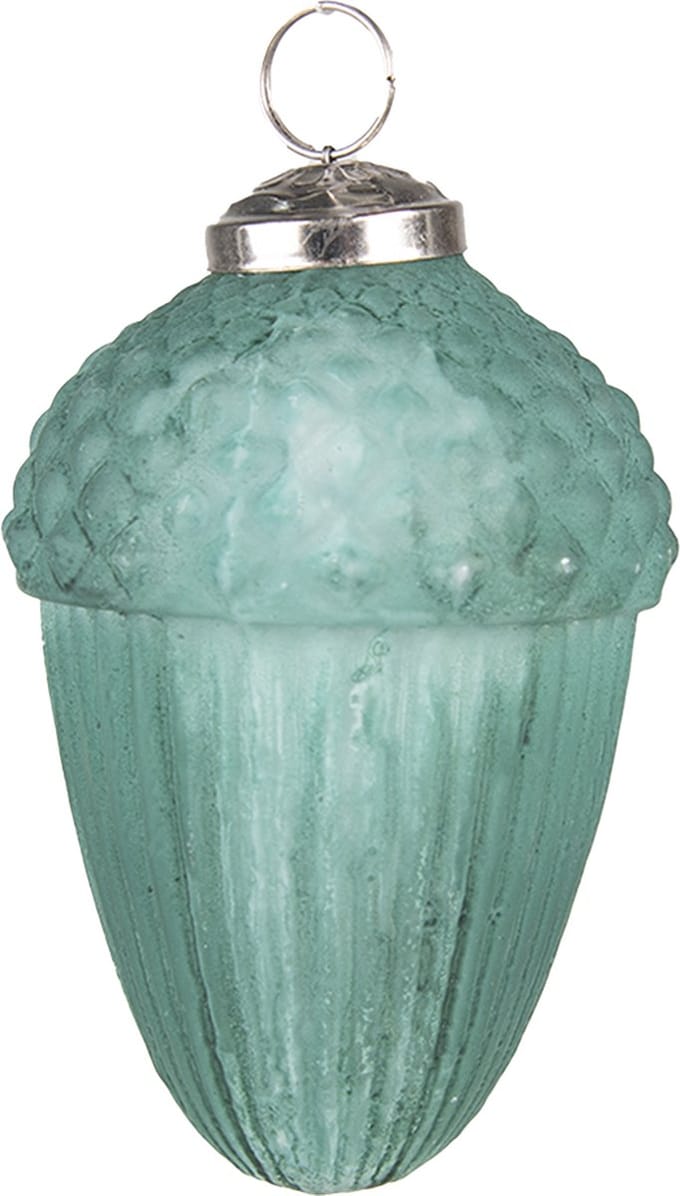 Clayre & Eef Kerstbal Overig Ø 7 cm Groen Glas Kerstballen