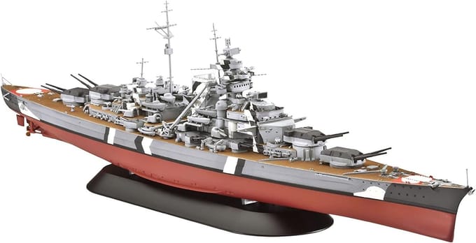Modelbouw Oorlogsschip Bismarck - Gedetailleerd Bouwmodel van de Tweede Wereldoorlog