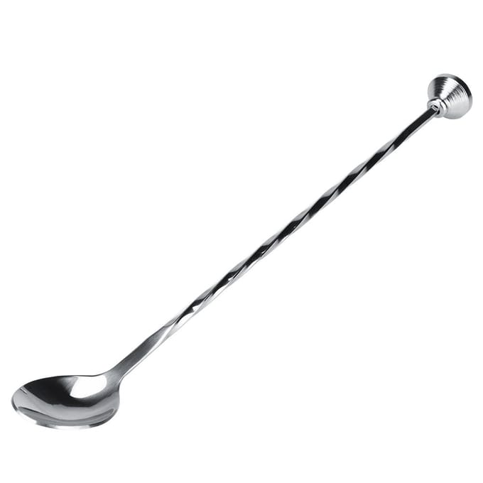 Cocktail Drink Mixer Roestvrij Staal Roeren Menglepel Pollepel Muddler Bar gray