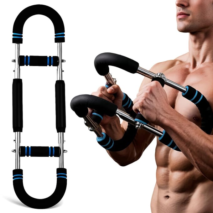 Unyqoos® Verstelbare armtrainer voor thuis met drie weerstandsniveaus en draagbaar ontwerp