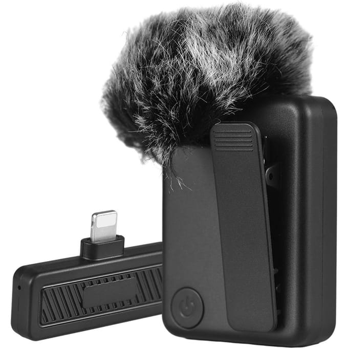 Draadloze microfoon Professionele revers-clip-onmicrofoon Ruisonderdrukking Geen vertraging Plug and Play IOS Plug
