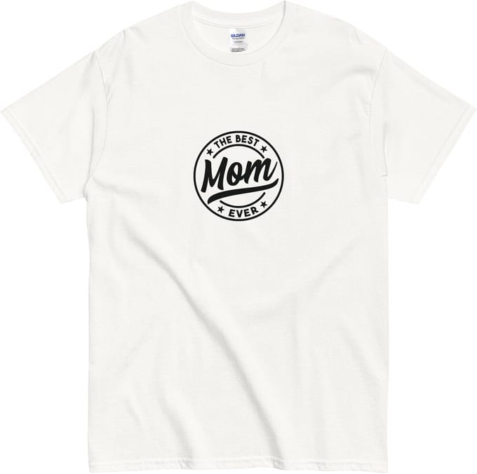 Dames Tshirt - Kado voor Mama - Tekst: De Beste Moeder Ooit - Wit - XL
