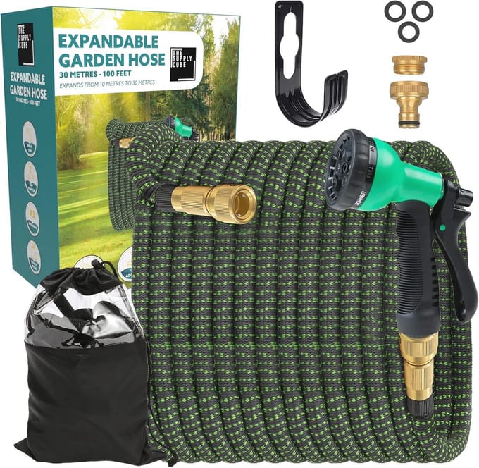 Expandeerbare Tuinslang 30,5 m met 8 Functies Spuitpistool voor Tuinaccessoires