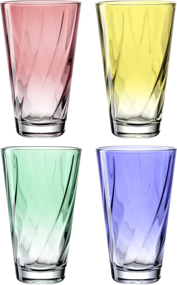 Leonardo TWIST Drinkglas 300ml assorti - SET/4
