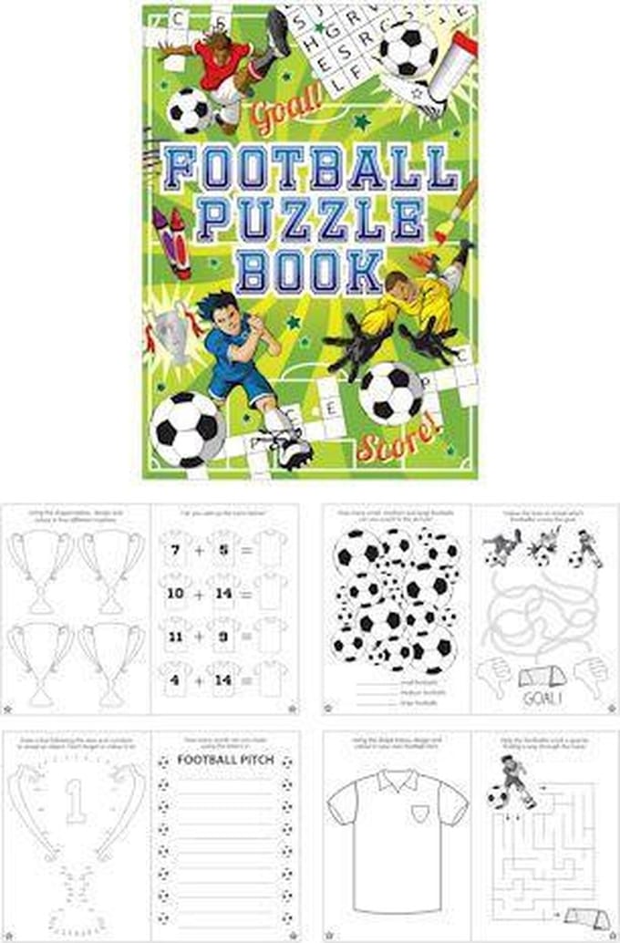 48 Stuks | Puzzelboeken - Model: Voetbal (Uitdeelcadeautjes)