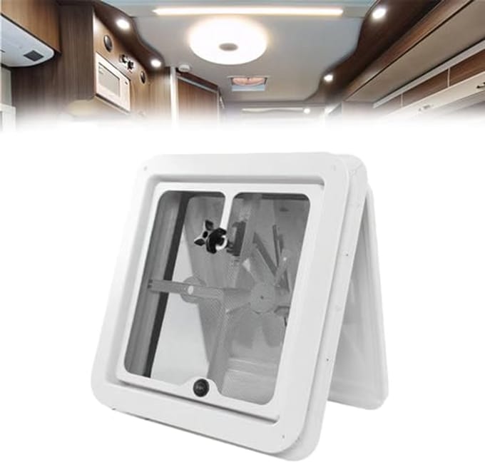 12V Super Silent Camperventilator met Dubbele Ventilator voor Trailer en Caravan