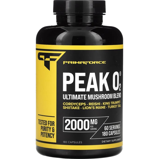 Peak O2, Ultieme Paddestoelenmix, 2.000 mg, 180 Capsules (666 mg per capsule)